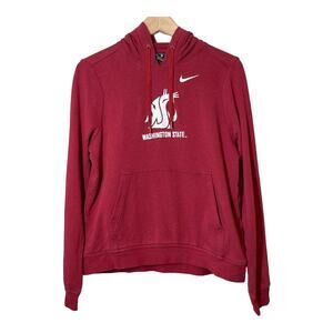 Nike WSU Washington State University Cougars Hoodie Womens Medium Red